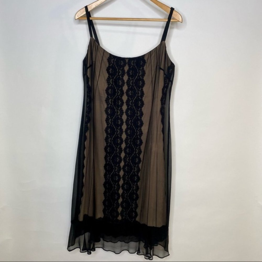 BCBG Maxazria black lace dress